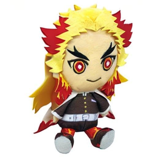 Bandai Demon Slayer Kyojuro Rengoku chibi plush detailed stitching for collectors