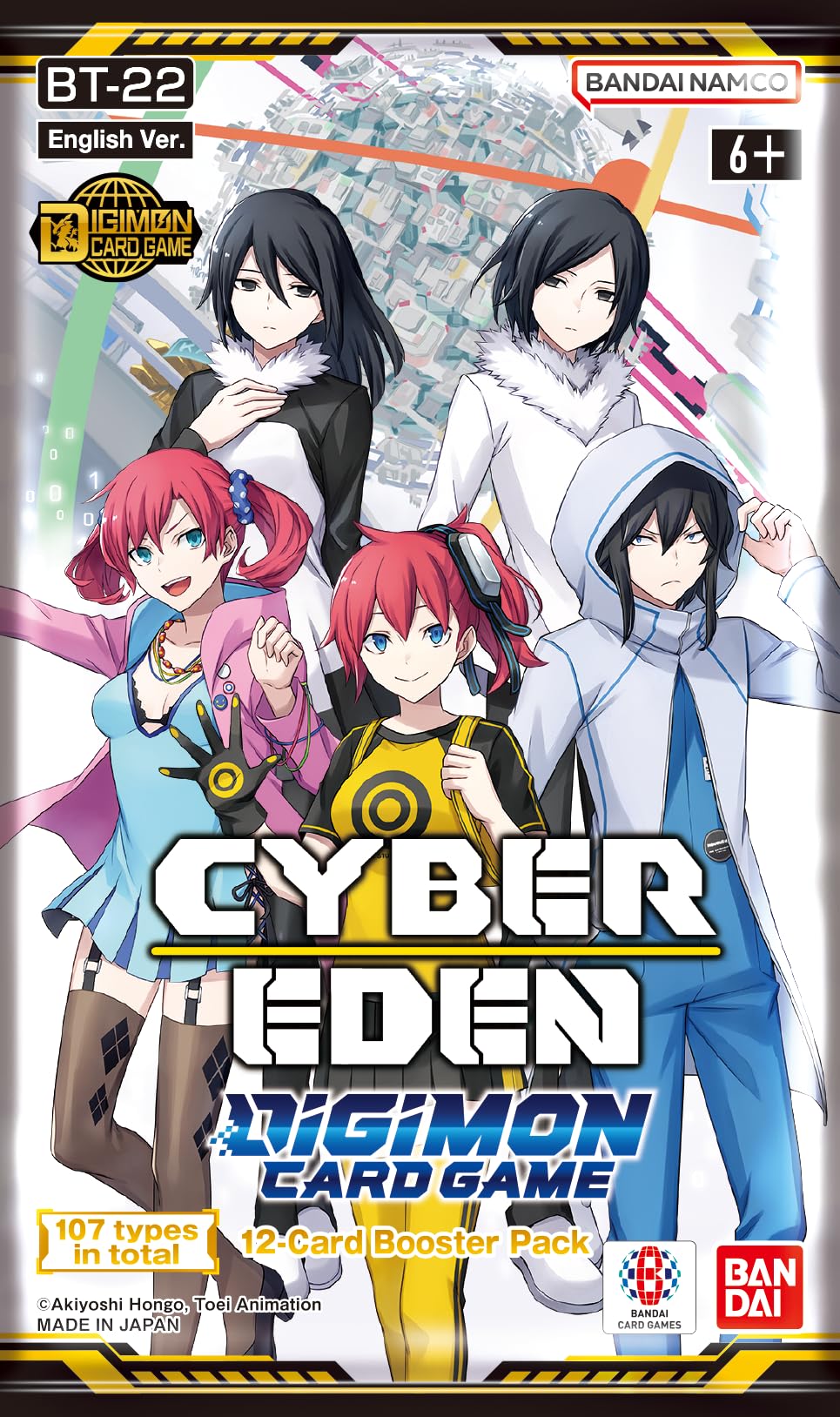 BANDAI Digimon Cyber Eden booster packs close up for deck-building options