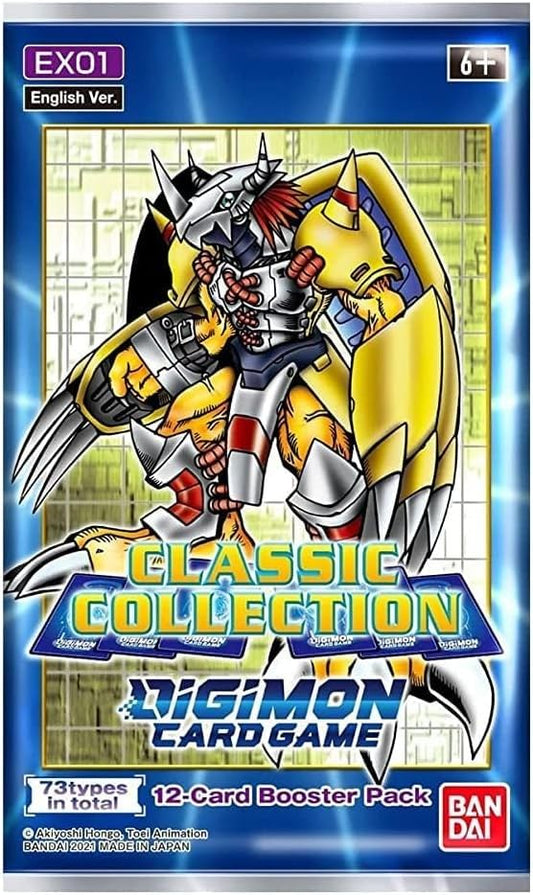 Bandai Digimon EX-01 Classic Collection packaging, ready for booster display and collection.