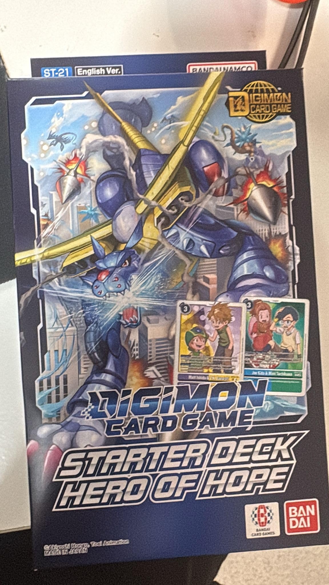 BANDAI Digimon TCG Hero of Hope starter deck box front for quick battles
