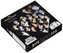 Bandai Disney Twisted Wonderland metal card collection 3-pack cards with sleek finishes for display.