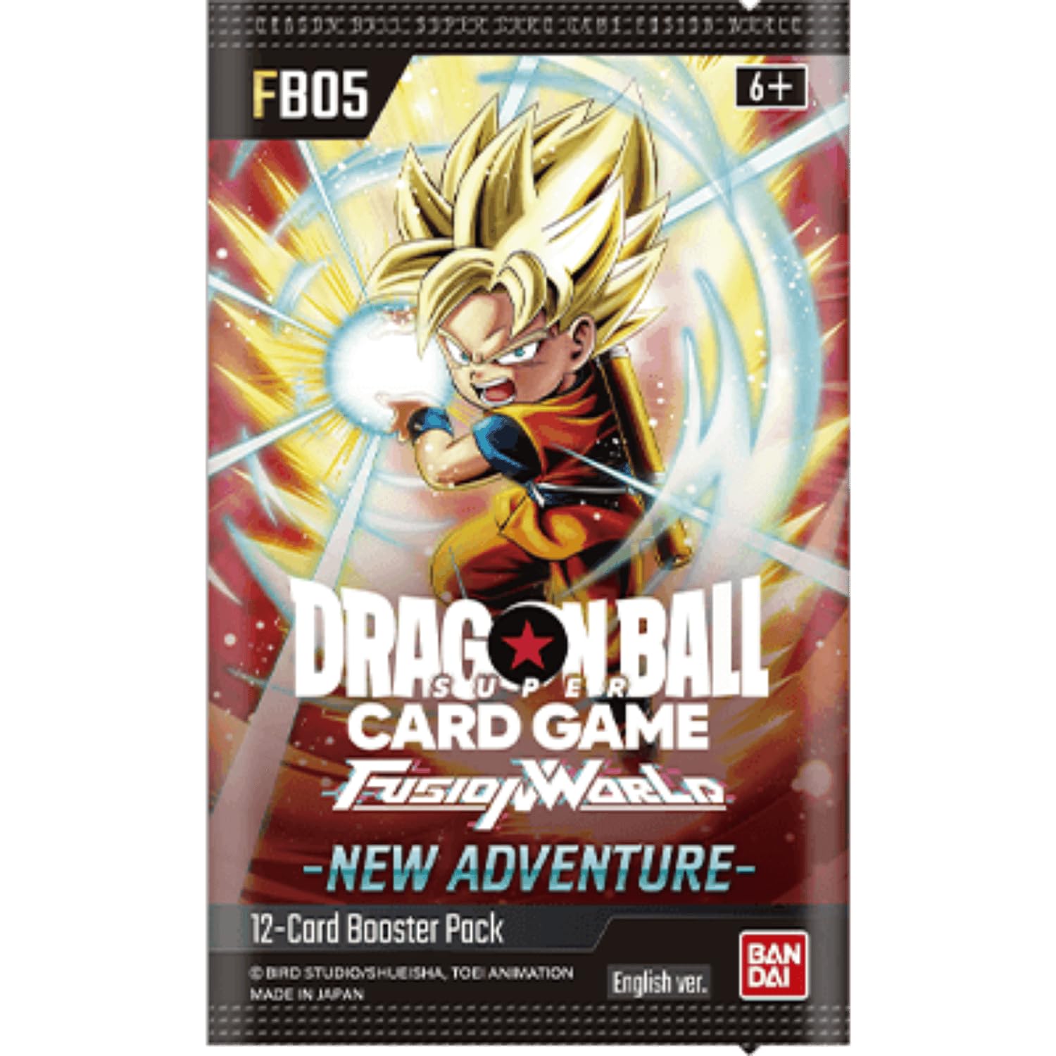 Bandai Dragon Ball Super Fusion World 05 booster boxes display ready-to-unbox excitement.