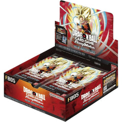 Bandai Dragon Ball Super Fusion World 05 case packaging shows organized storage for multiple boxes.