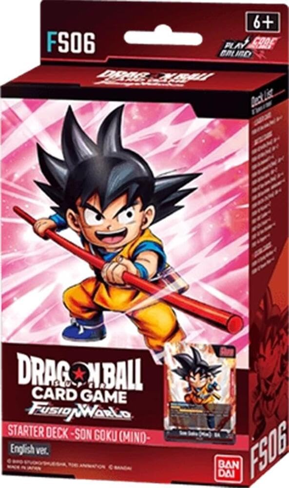 Bandai Dragon Ball Super TCG Fusion World Son Goku Mini cover art highlights the legendary leader.