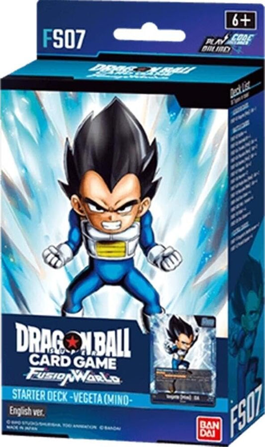 Bandai Dragon Ball Super TCG Fusion World Vegeta Mini leader card for dynamic duels and deck-building