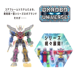Bandai DXROBO Universe original-parts combination highlights kit versatility.