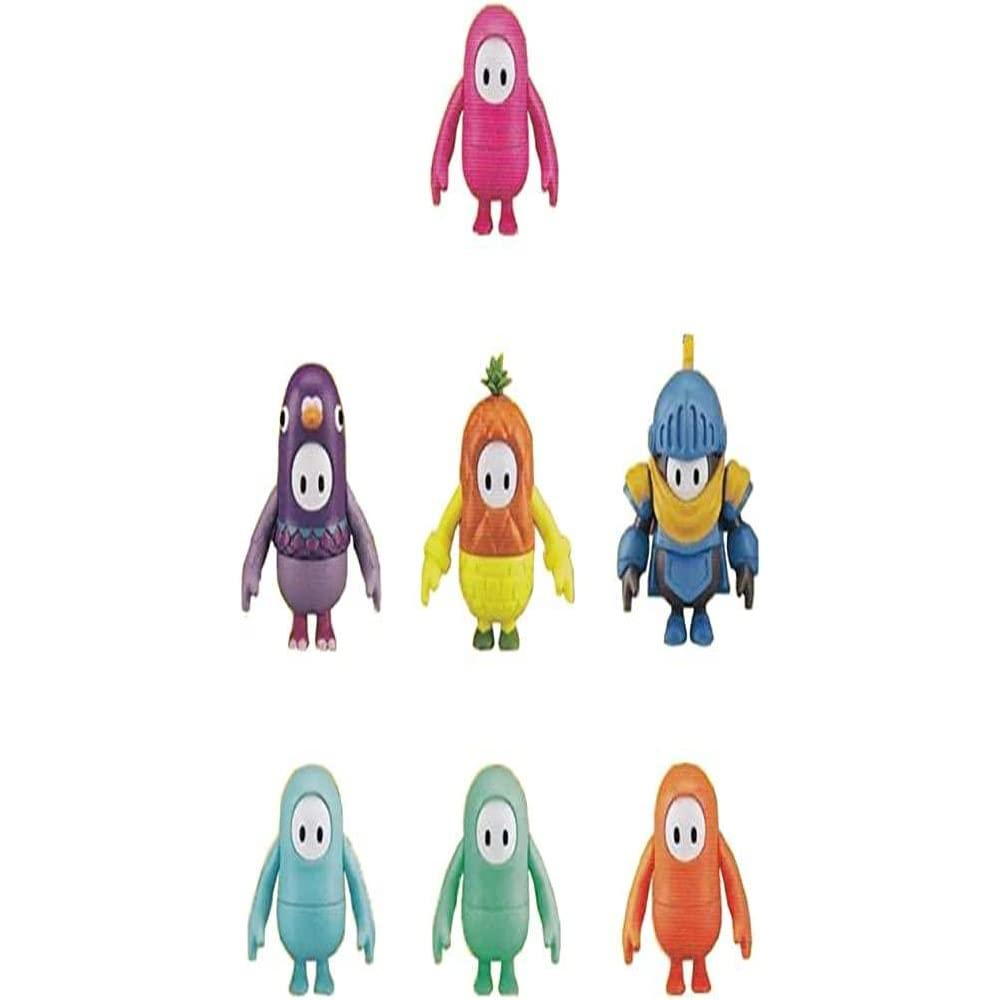 Bandai Fall Guys Ultimate Knockout mini figure squad collection for display.