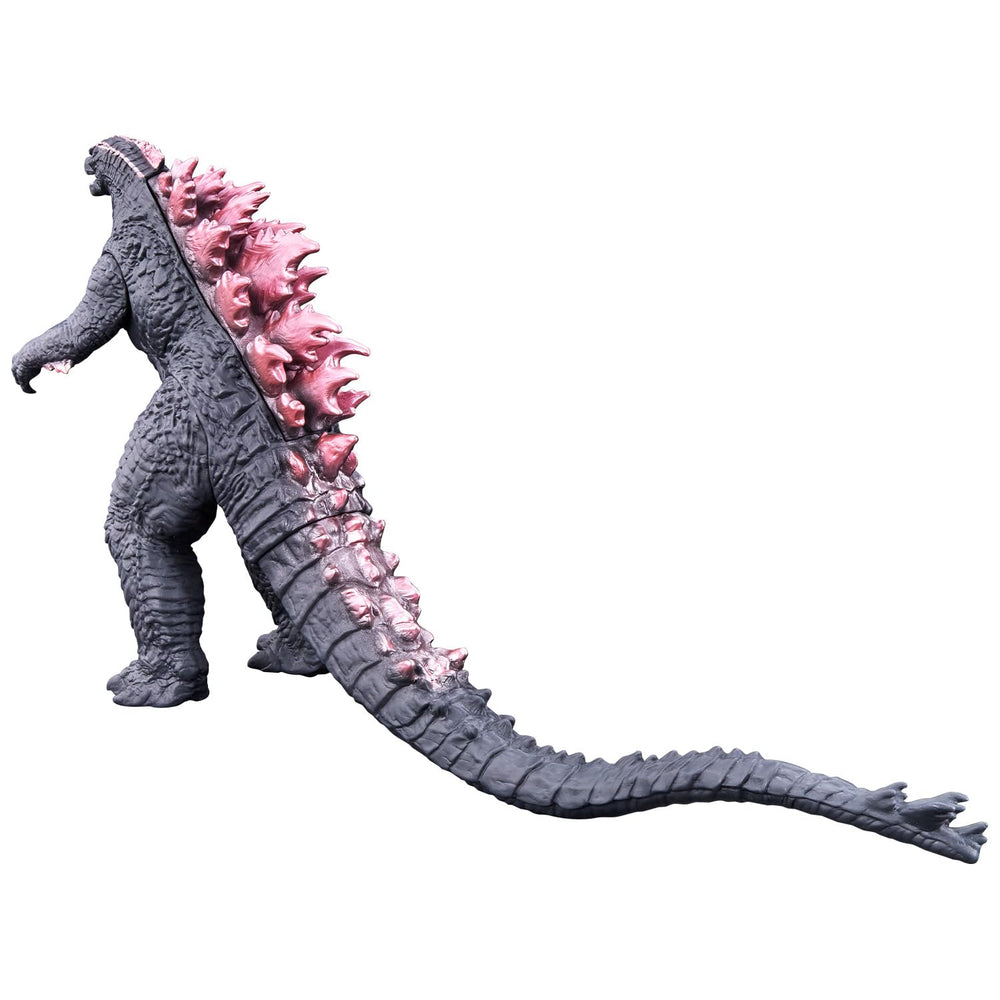 Bandai Godzilla 2024 Evolved side view figure ideal for dynamic shelf setup and posing.