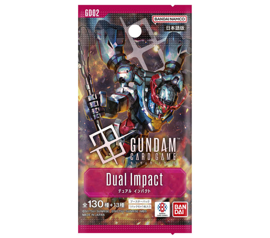 Bandai Gundam Card Game Dual Impact boosters 24 packs for new deck-building.