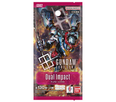 Bandai Gundam Card Game Dual Impact boosters 24 packs for new deck-building.