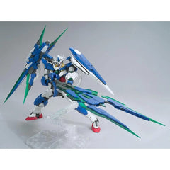Bandai Hobby MG 00 Qan[T] Weapon Display Base supports posing options.