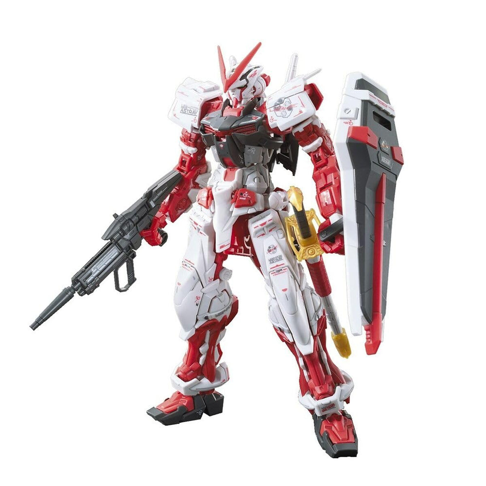 Bandai Hobby RG MBF-P02 Gundam Astray Red Frame front view shows color separation