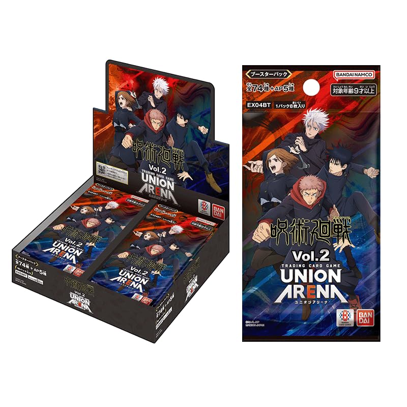 Bandai Jujutsu Kaisen Vol. 2 Union Arena booster box for collectors and deck builders.