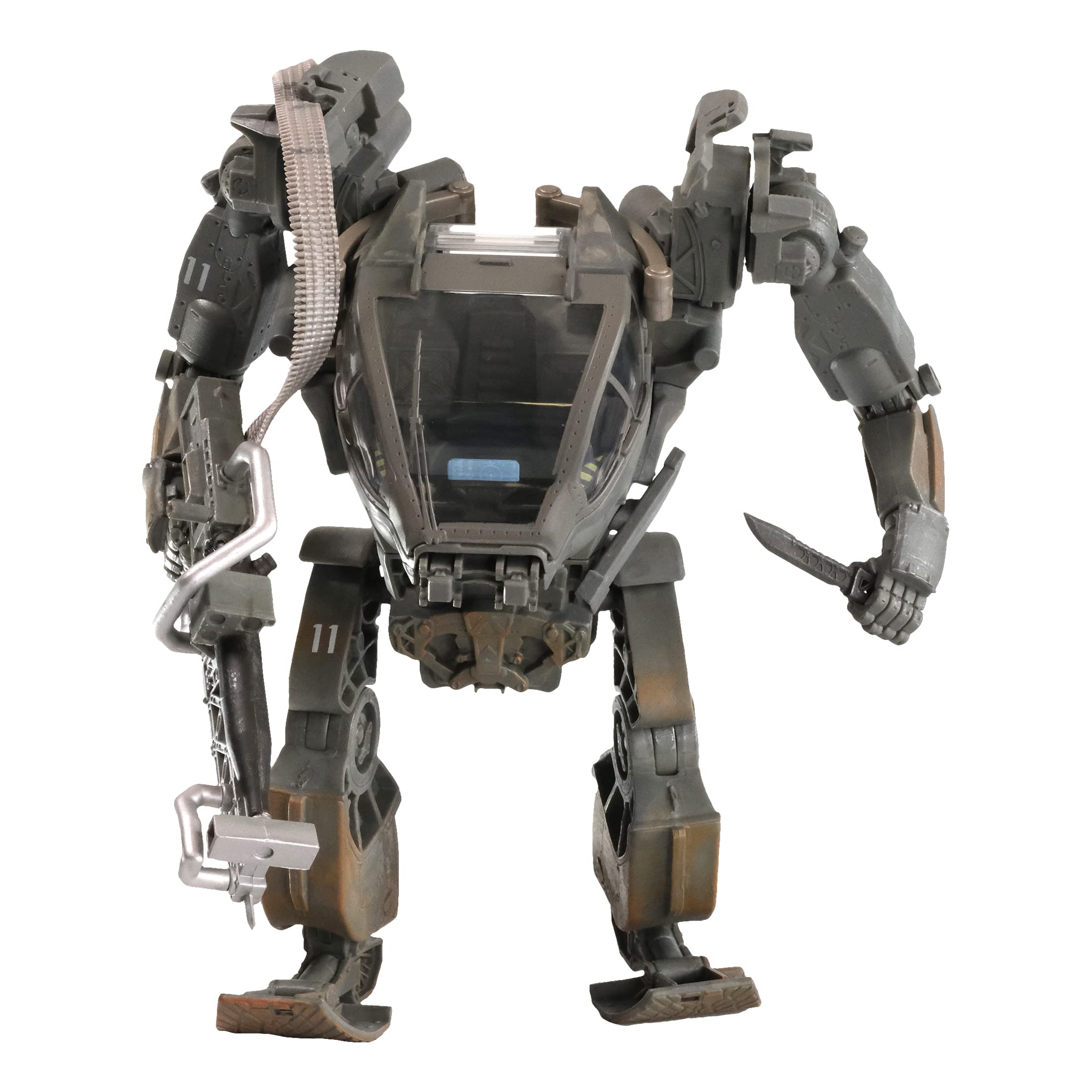 Bandai McFarlane Avatar MEGAFIG A1 AMP Suit front view for striking shelf display