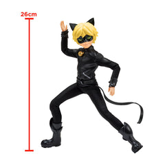 Bandai Miraculous Cat Noir 26cm figure with 15 articulation points.