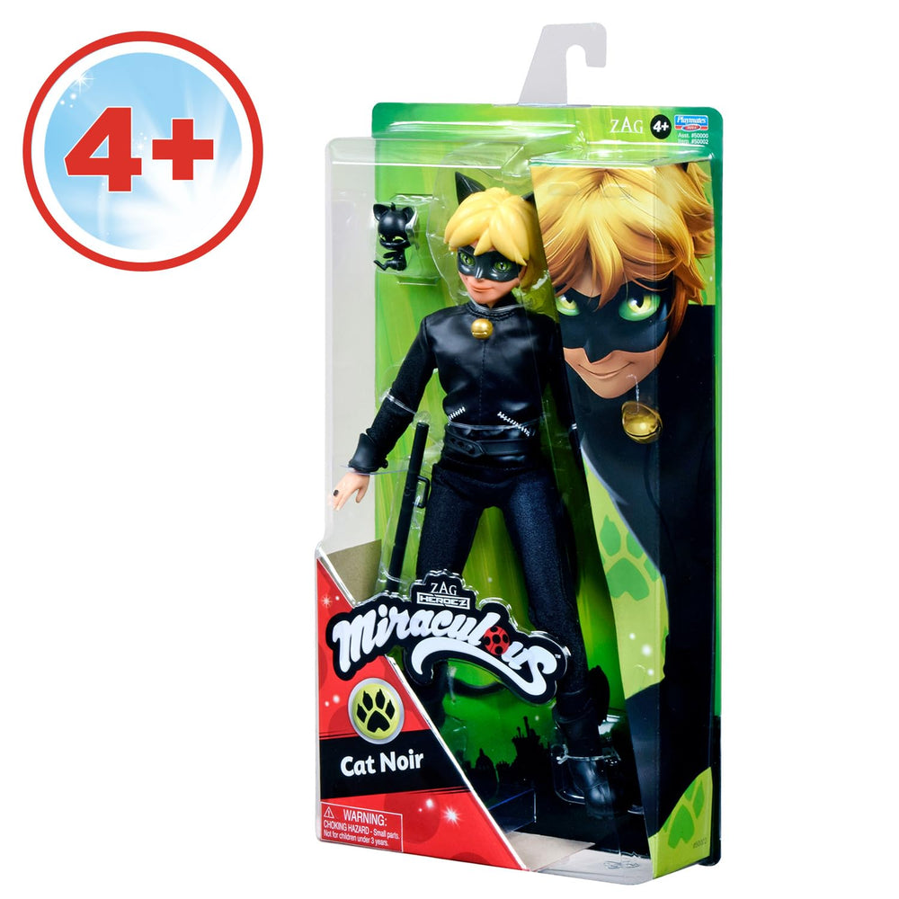 Bandai Miraculous Cat Noir includes signature weapon for storytelling play.