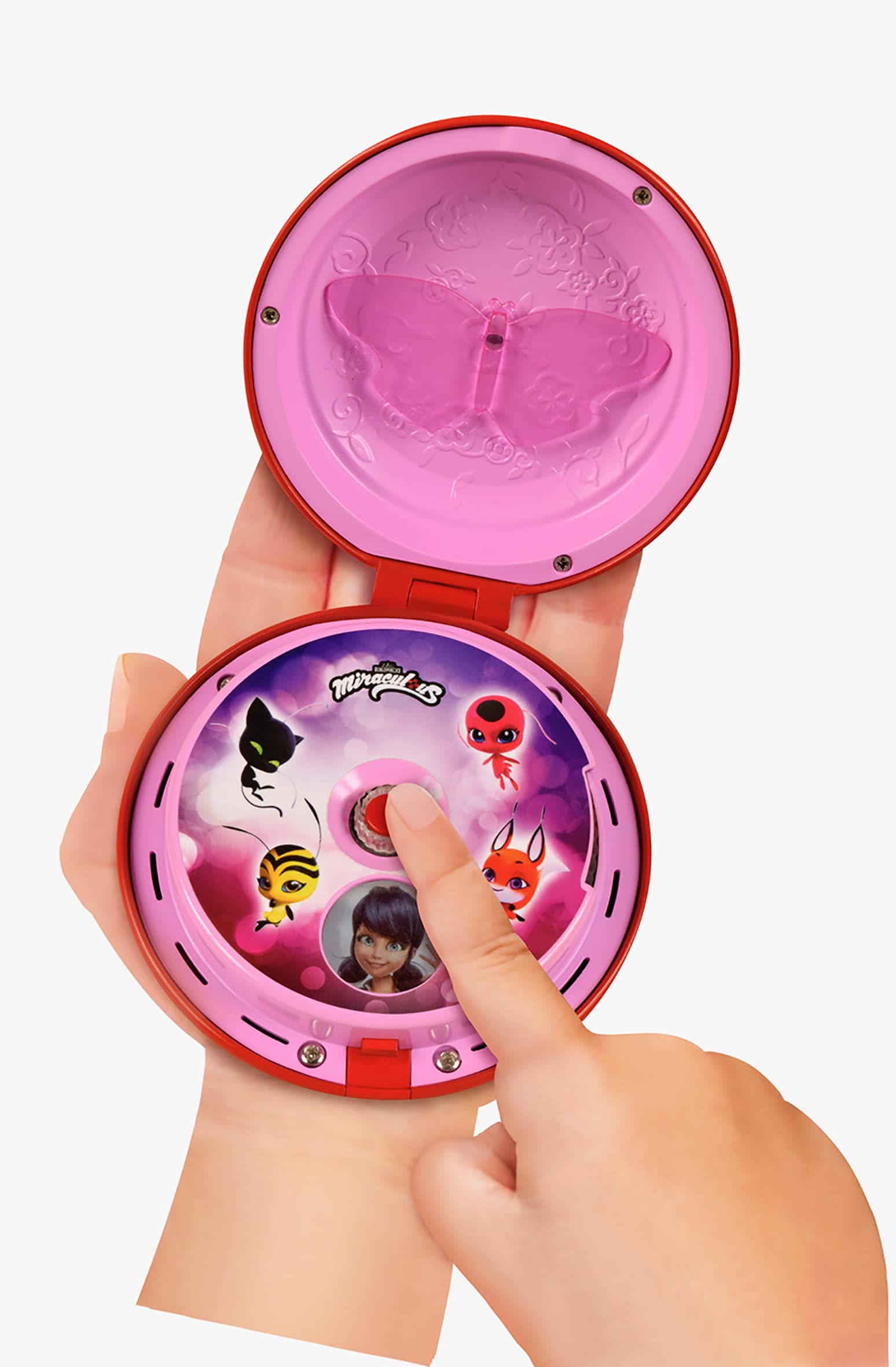 Bandai Miraculous Ladybug clip-on belt attachment for secure dress-up adventures.