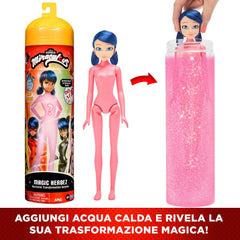 Bandai Miraculous Ladybug color reveal doll container showing hidden surprise
