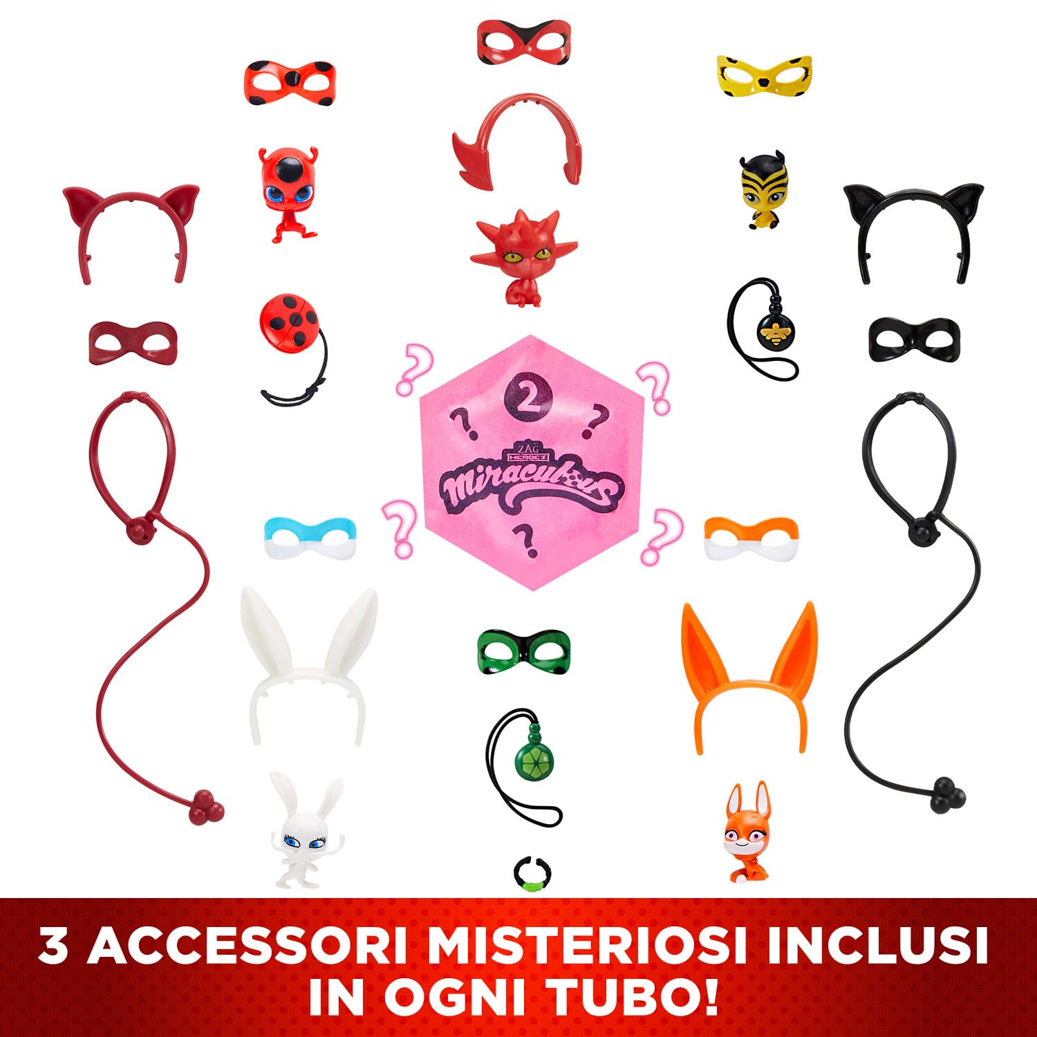 Bandai Miraculous Ladybug doll in costume and mask prepared for play