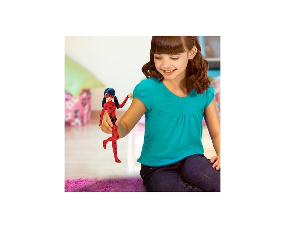 Bandai Miraculous Ladybug doll with removable outfit for dress-up fun