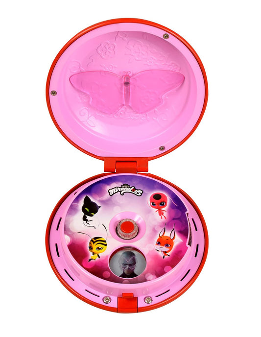 Bandai Miraculous Ladybug Yoyo Communicator worn as a dress-up phone for pretend play.