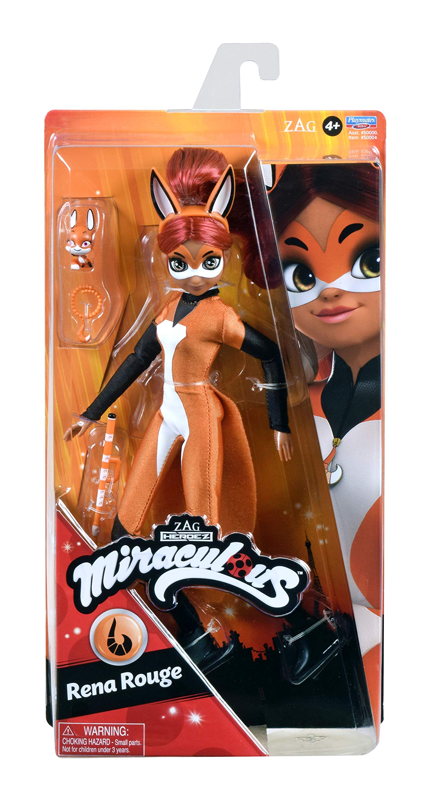 Bandai Miraculous Rena Rouge includes Kwami Trixx for imaginative play