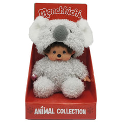 Bandai Monchhichi Koala plush 20 cm, cuddly travel companion.