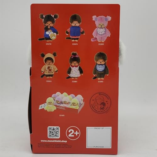 Bandai Monchhichi soft toy 20 cm, perfect for cuddling and display.