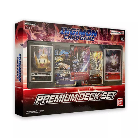 Bandai Namco Digimon Premium Deck PD-01 cover showcases premium packaging for instant gameplay.