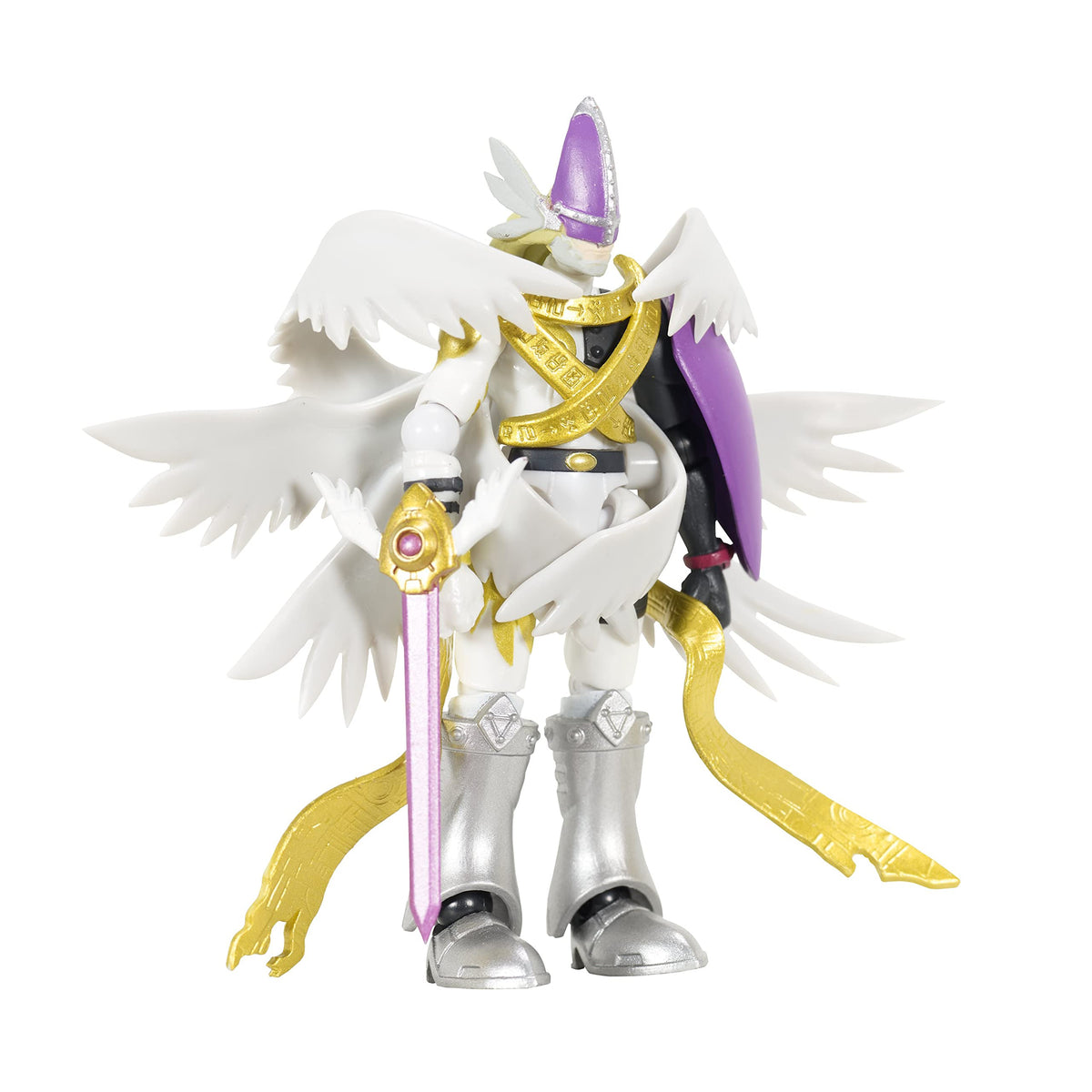 Bandai Namco Digimon SHODO MagnaAngemon front view for display.