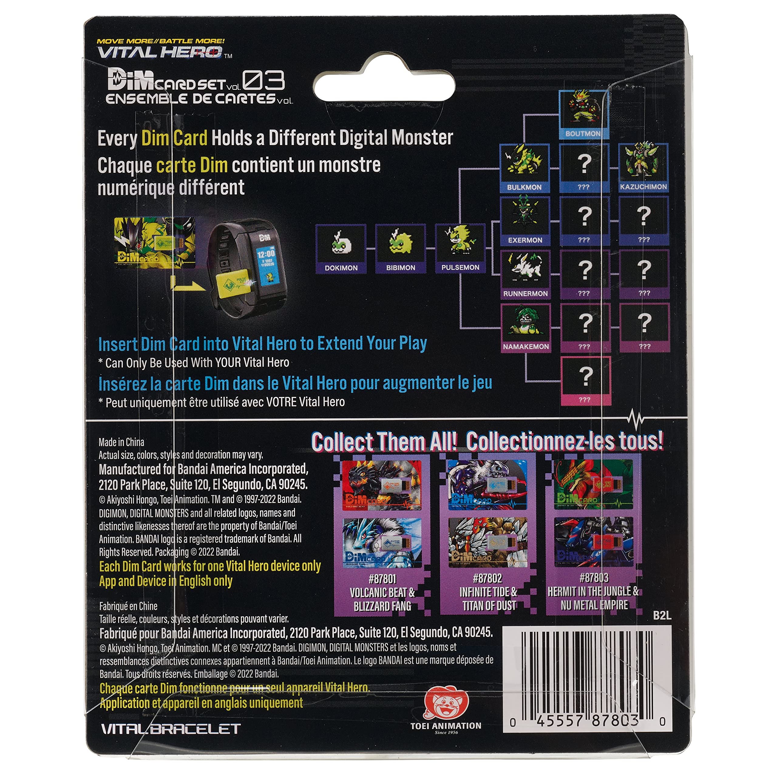 Bandai Namco Digimon Vital Hero Band Storage enables quick access to stored Digimon.