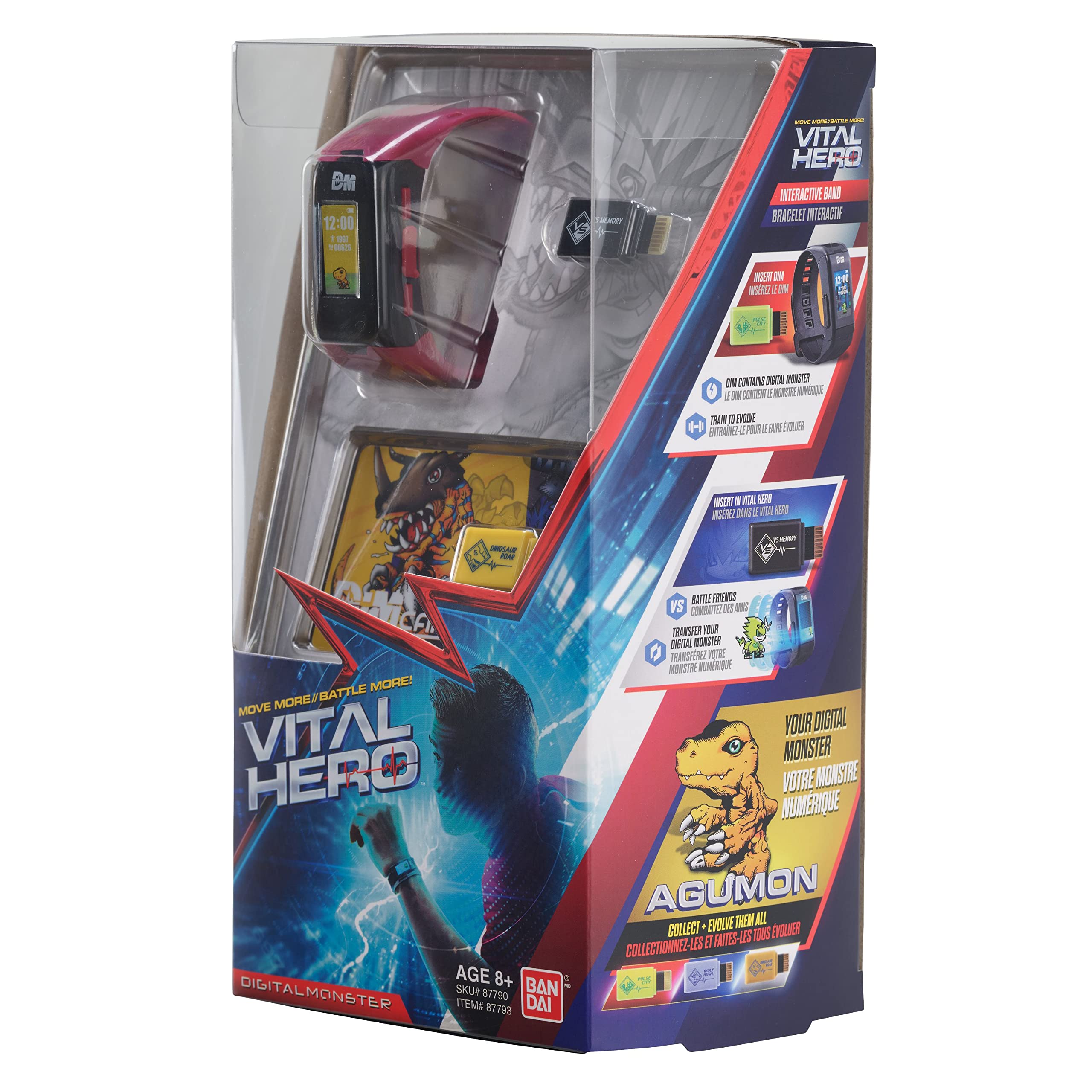 Bandai Namco Digimon Vital Hero Red Heart Rate—vital function guides training intensity.