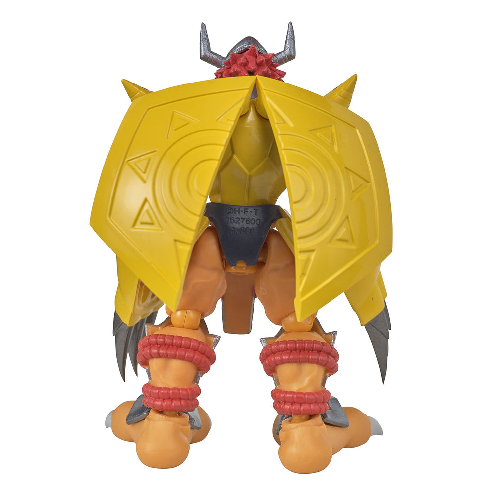 Bandai Namco Digimon WarGreymon SHODO collectible ideal for shelf display.
