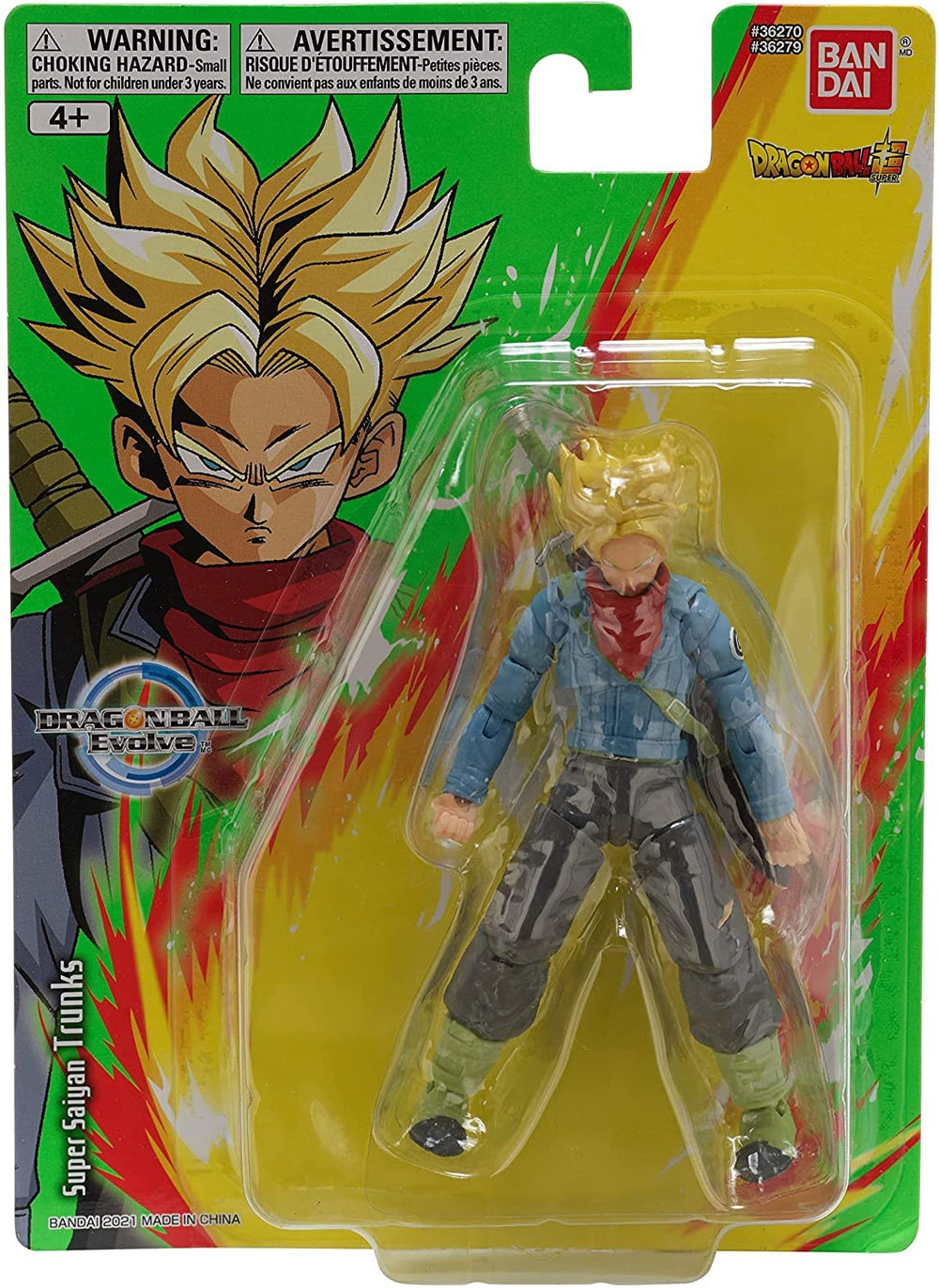 Bandai Namco Dragon Ball Evolve Trunks in swordsman stance for action-ready display