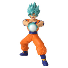 Bandai Namco Dragon Ball Super Blue Goku base with stable stand for layouts.