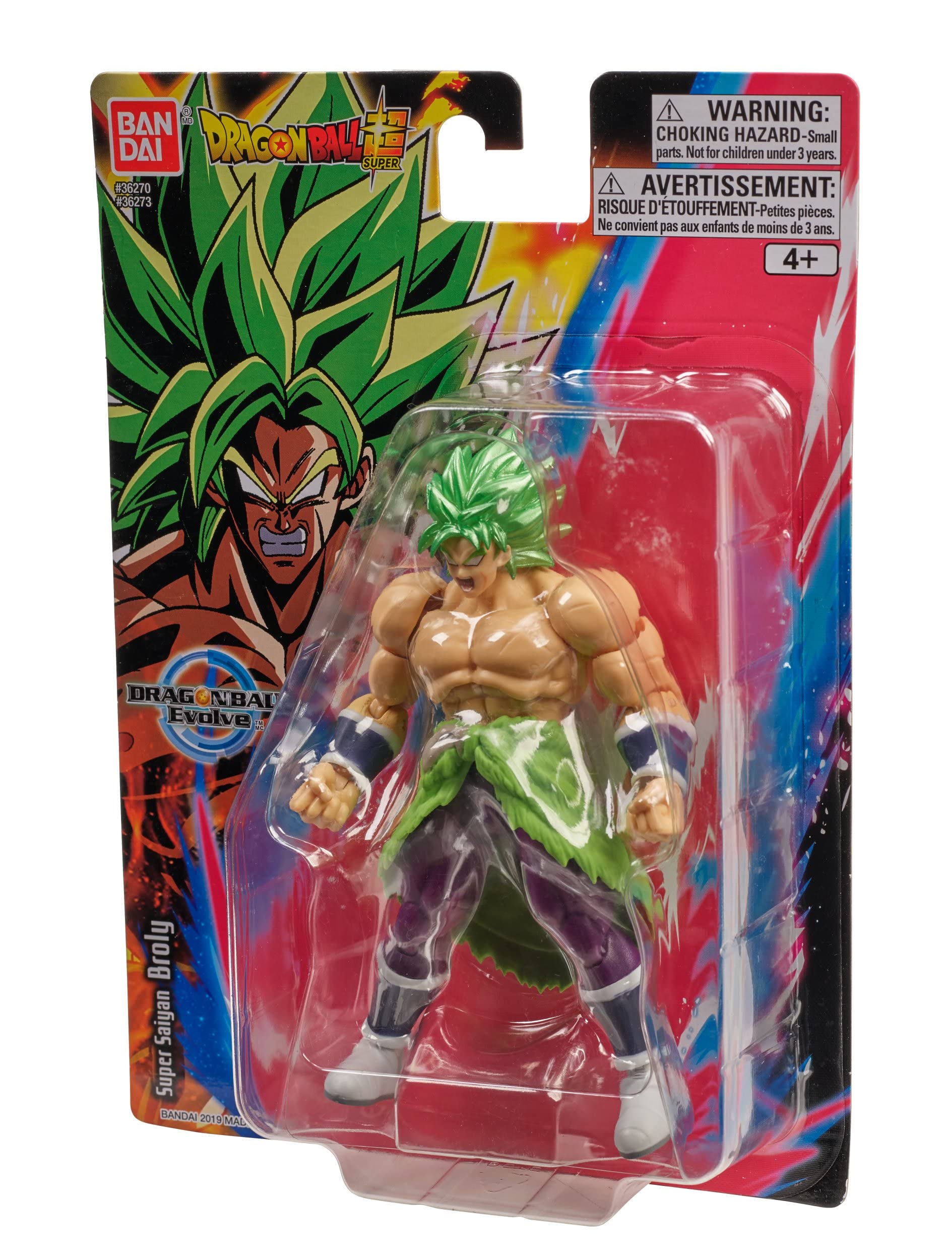 Bandai Namco Dragon Ball Super Broly Evolve size reference for shelf display