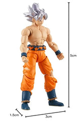 Bandai Namco Dragon Ball Super Goku Ultra Instinct figure close-up detail, showcasing features