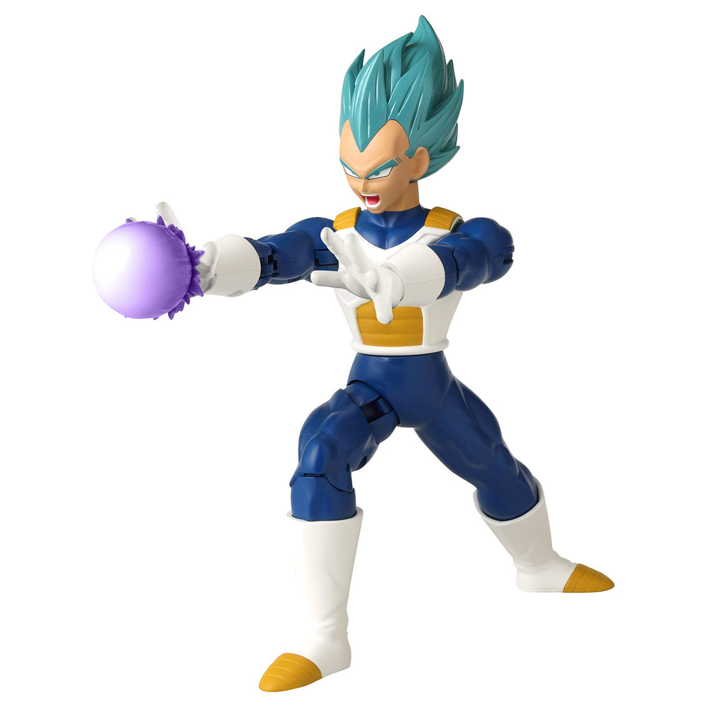 Bandai Namco Dragon Ball Super Vegeta Blue front view for dynamic display and poseability