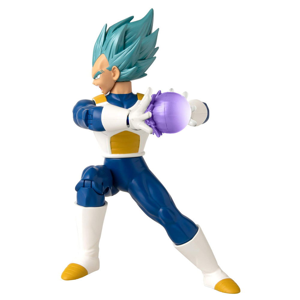 Bandai Namco Dragon Ball Super Vegeta Blue side view showcasing detailed sculpt and vibrant coloring