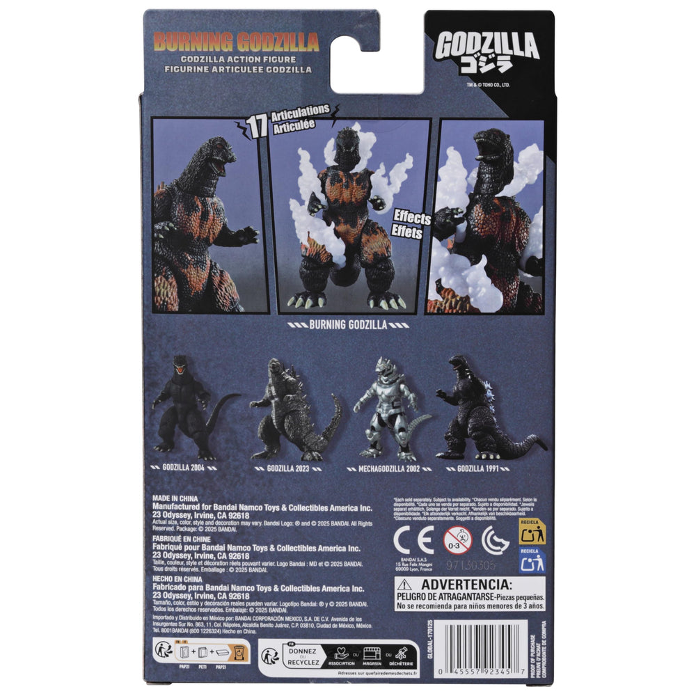 Bandai Namco Godzilla figure on display shelf for storytelling.