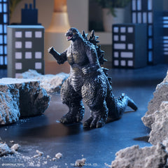 Bandai Namco Godzilla Minus One 5-inch soft vinyl figure on shelf for display