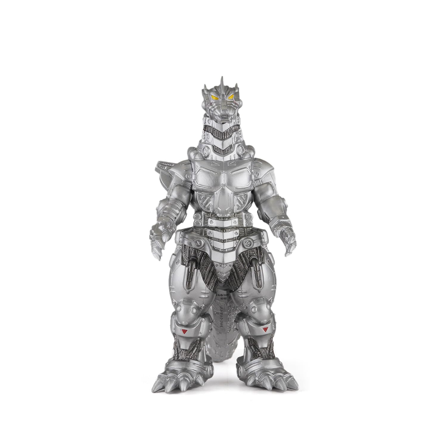 Bandai Namco Mechagodzilla 2004 side view highlights durable vinyl construction.