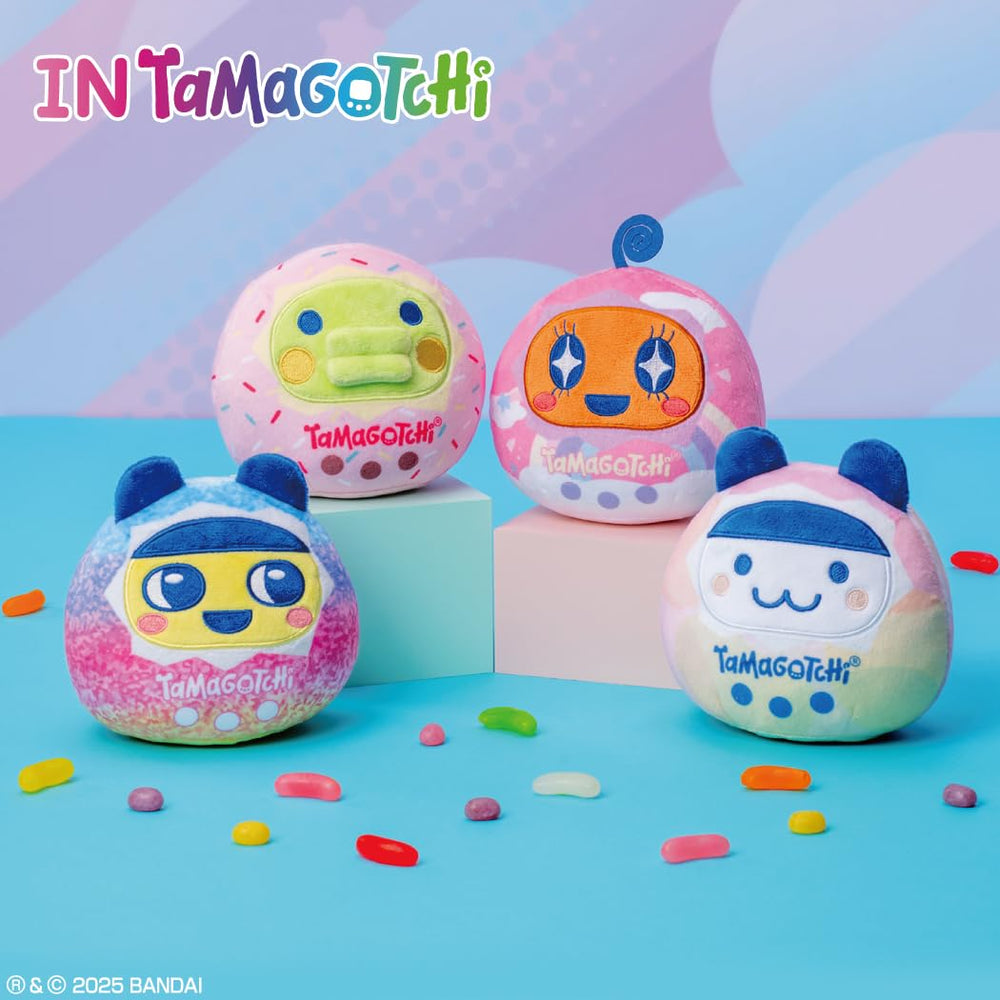 Mimitchi plush packaging shows Bandai Namco license, great for display and gifting.