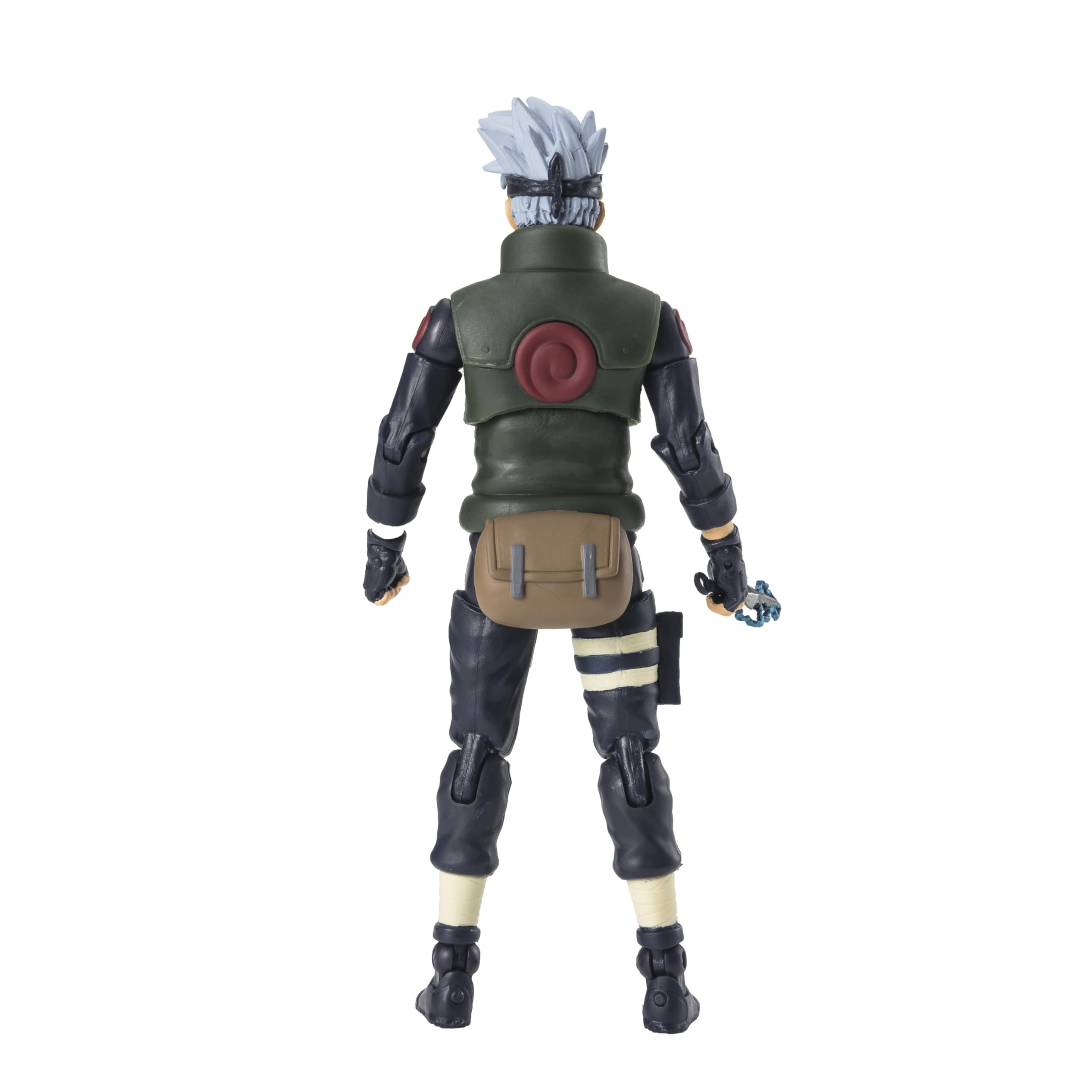 Jacket scar detail adds authentic visual interest to Kakashi.