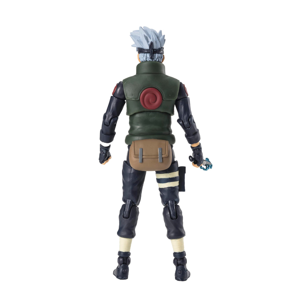 Jacket scar detail adds authentic visual interest to Kakashi.