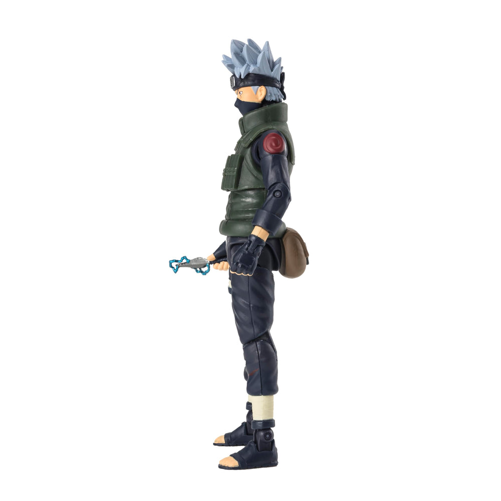 Kakashi with Sharingan poseable feature for action-ready display.