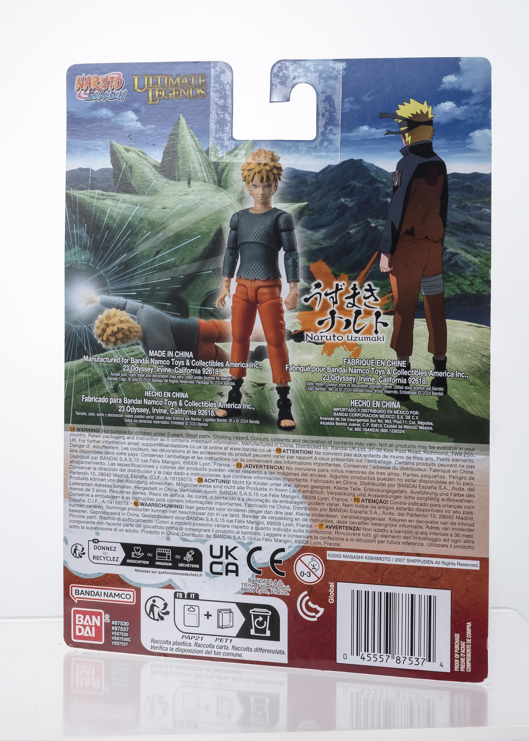 Bandai Namco Ultimate Legends Naruto figure features 27 articulation points.