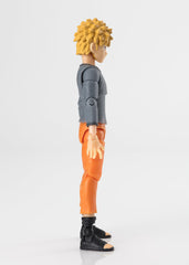 Bandai Namco 5-inch Naruto figure supports dynamic action scenes.