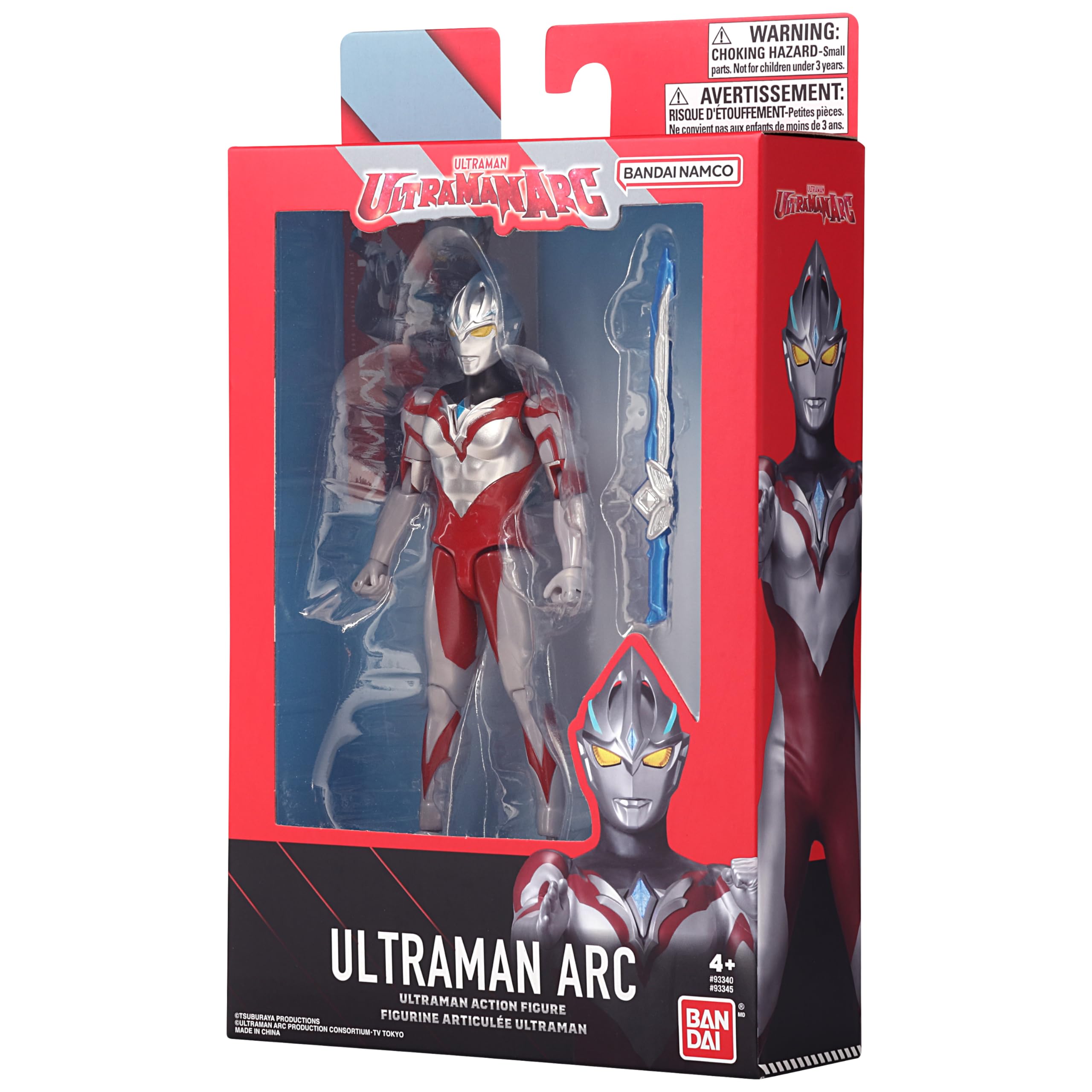 Bandai Namco Ultraman Arc 6-inch close-up detail reveals intricate sculpt work.