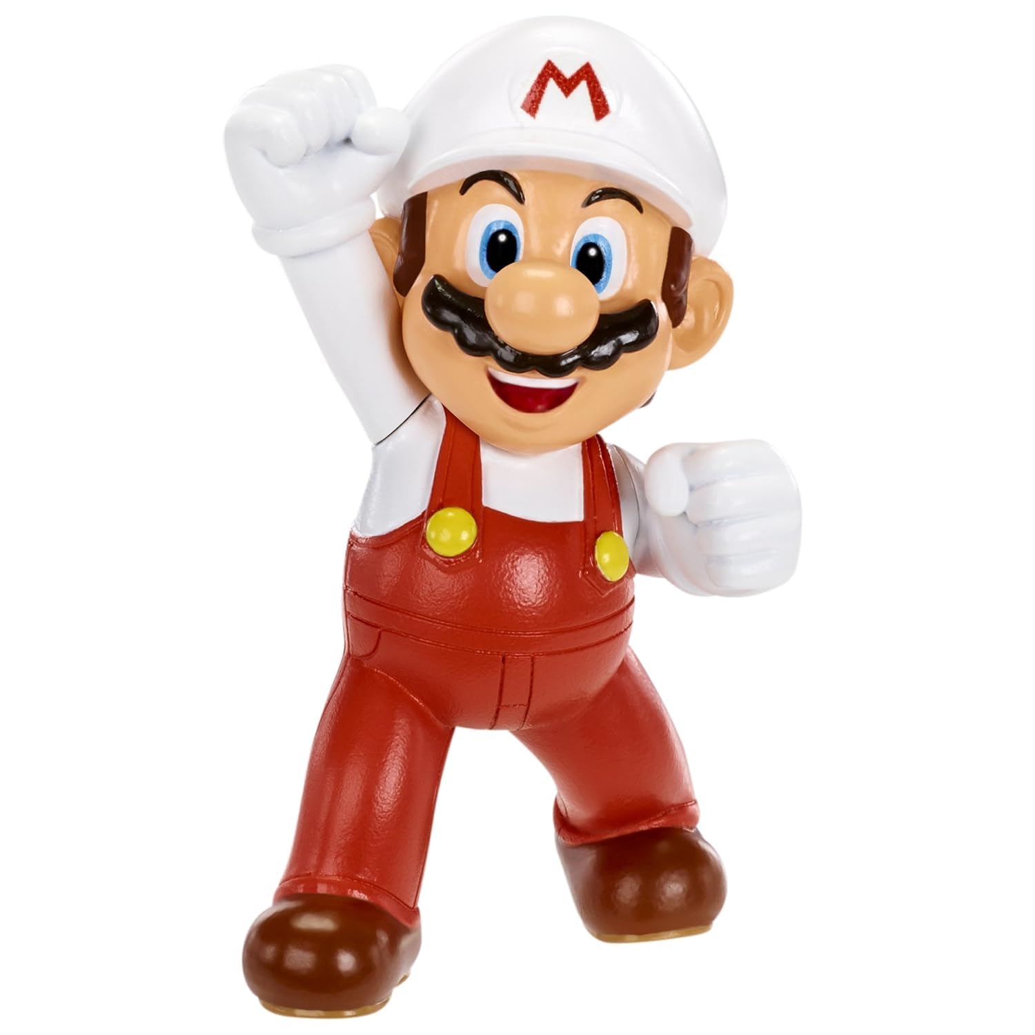Bandai Namco World of Nintendo Fire Mario figure, 2 inch display-ready for shelves and desks